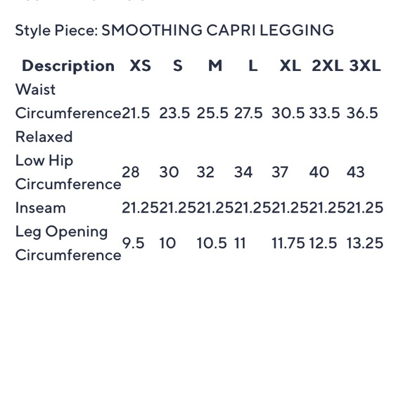 New Anti x Proof Smoothing Capri Legging size X-Large color gray - Picture 10 of 14